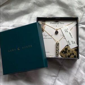 Luna Norte Quartz/Jasper Necklace Set